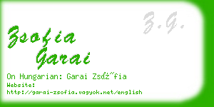 zsofia garai business card